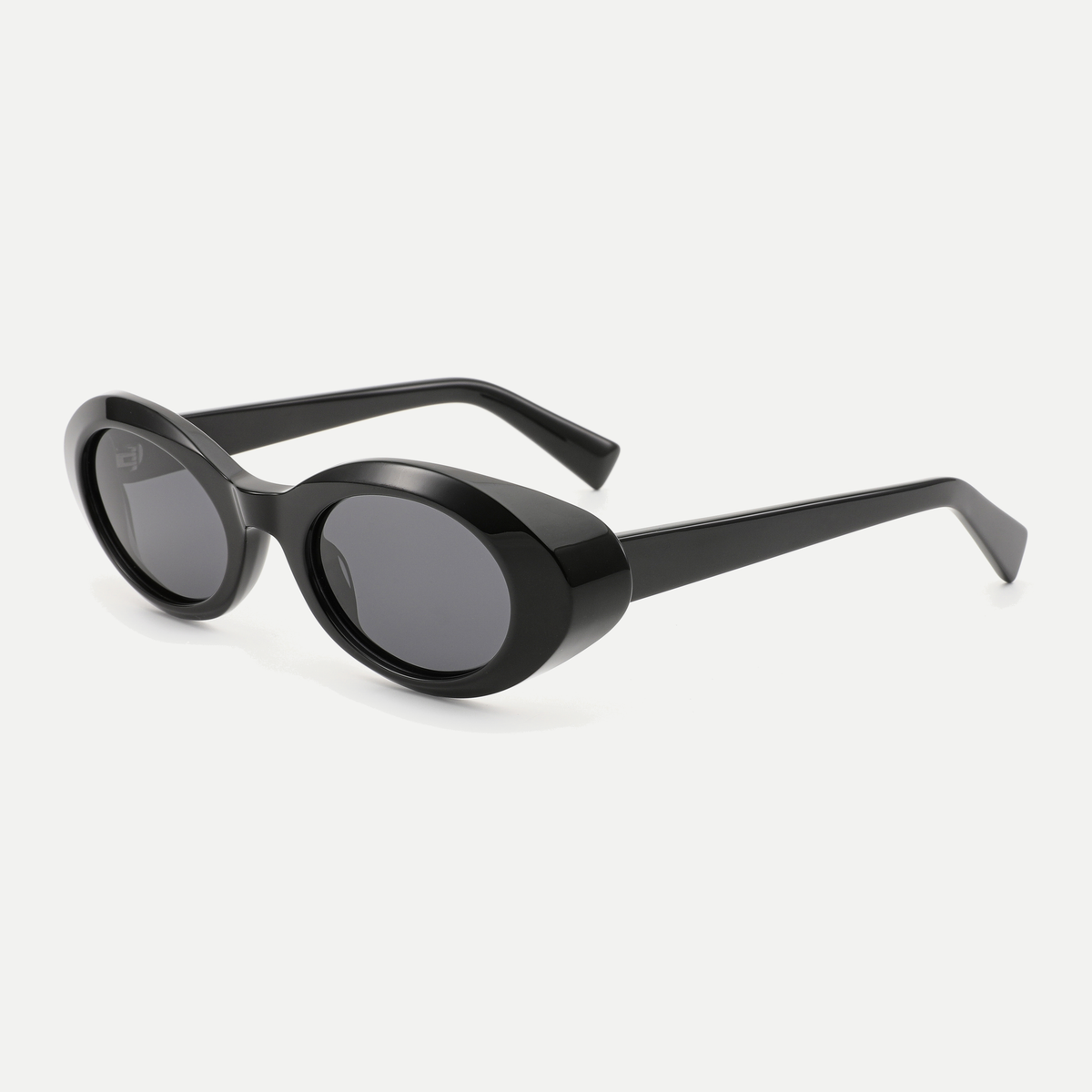 Esme black / smoke sunglasses, 45-degree view