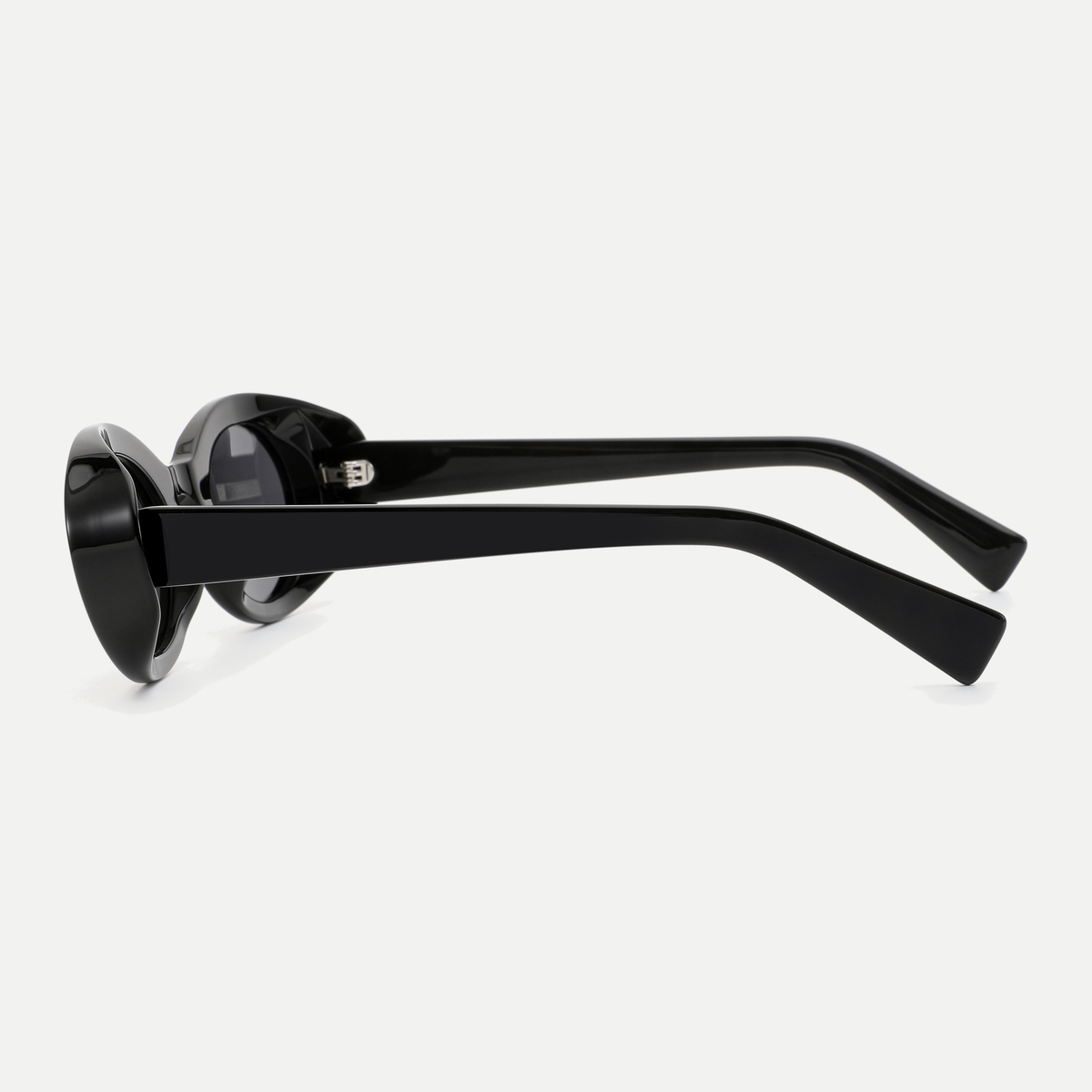 Esme black / smoke sunglasses, 90-degree side view