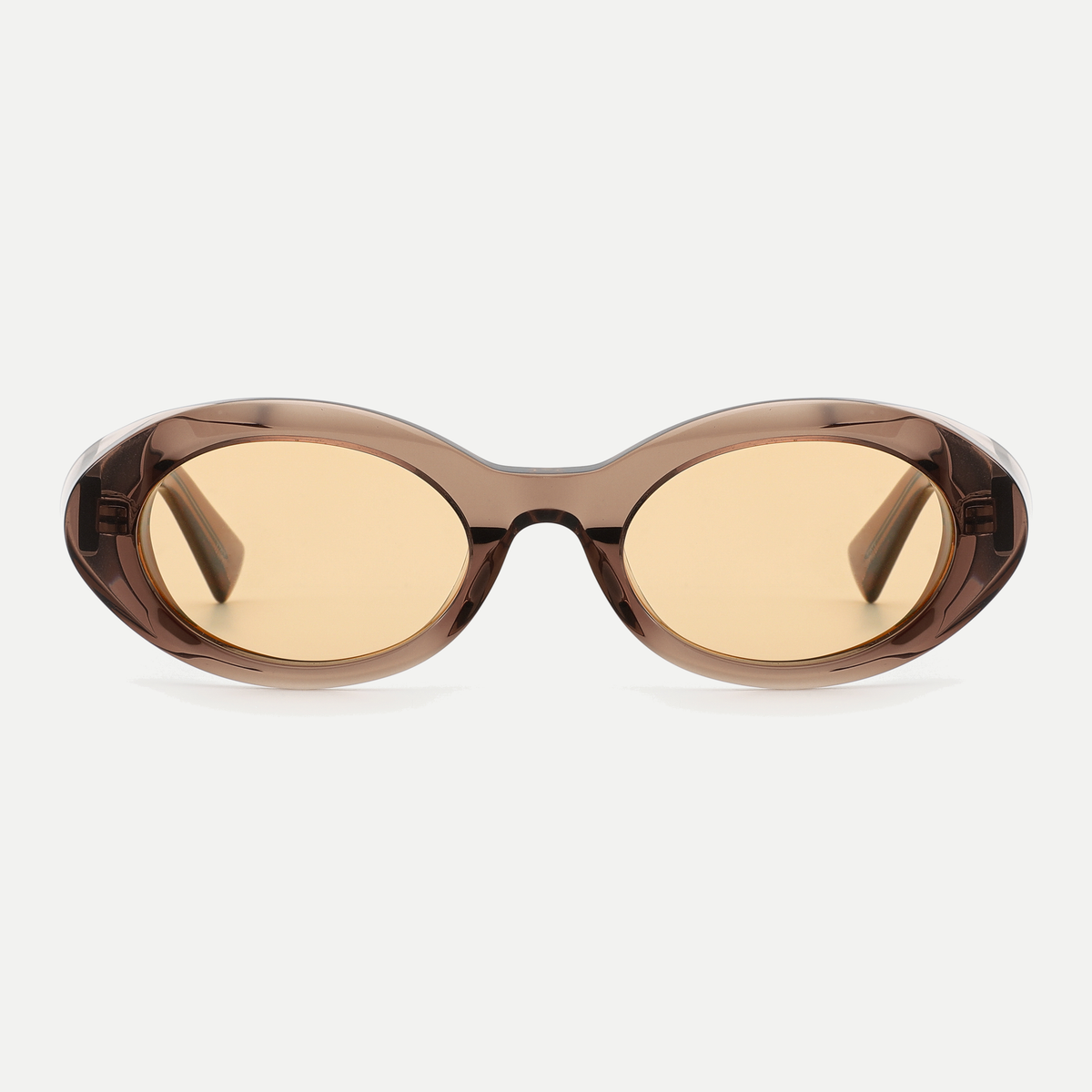 Esme crystal mocha / amber sunglasses, front view