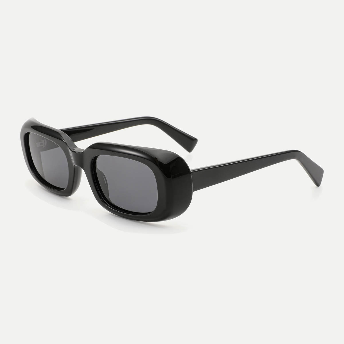 Jade black / smoke sunglasses, 45-degree view
