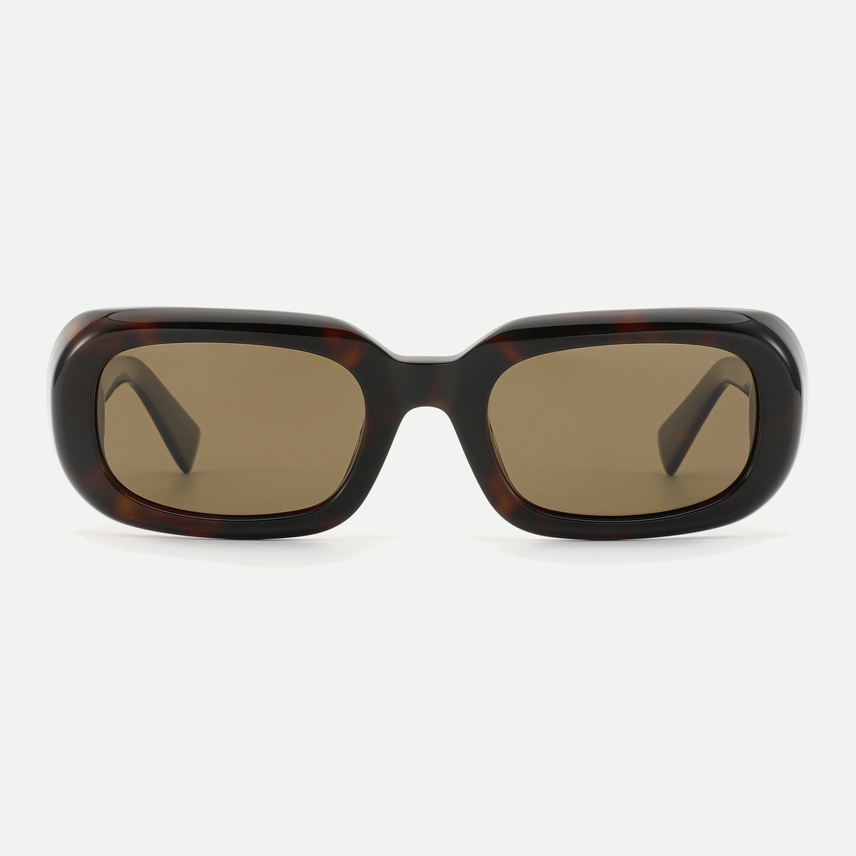 Jade dark tortoise / brown sunglasses, front view