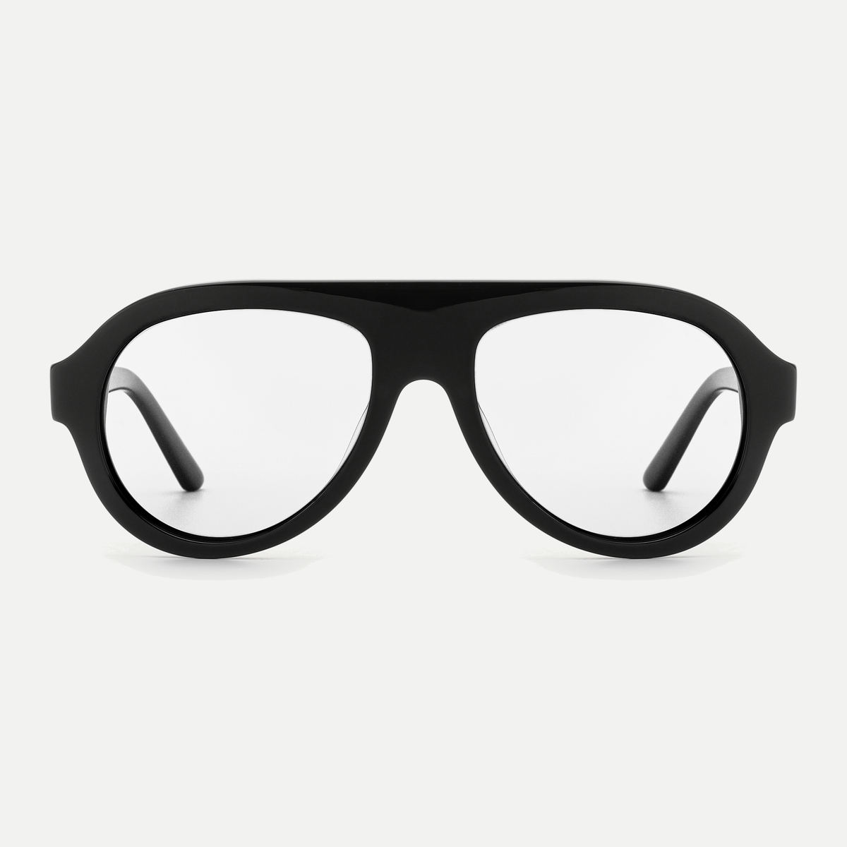 Livia black eyeglasses, front view