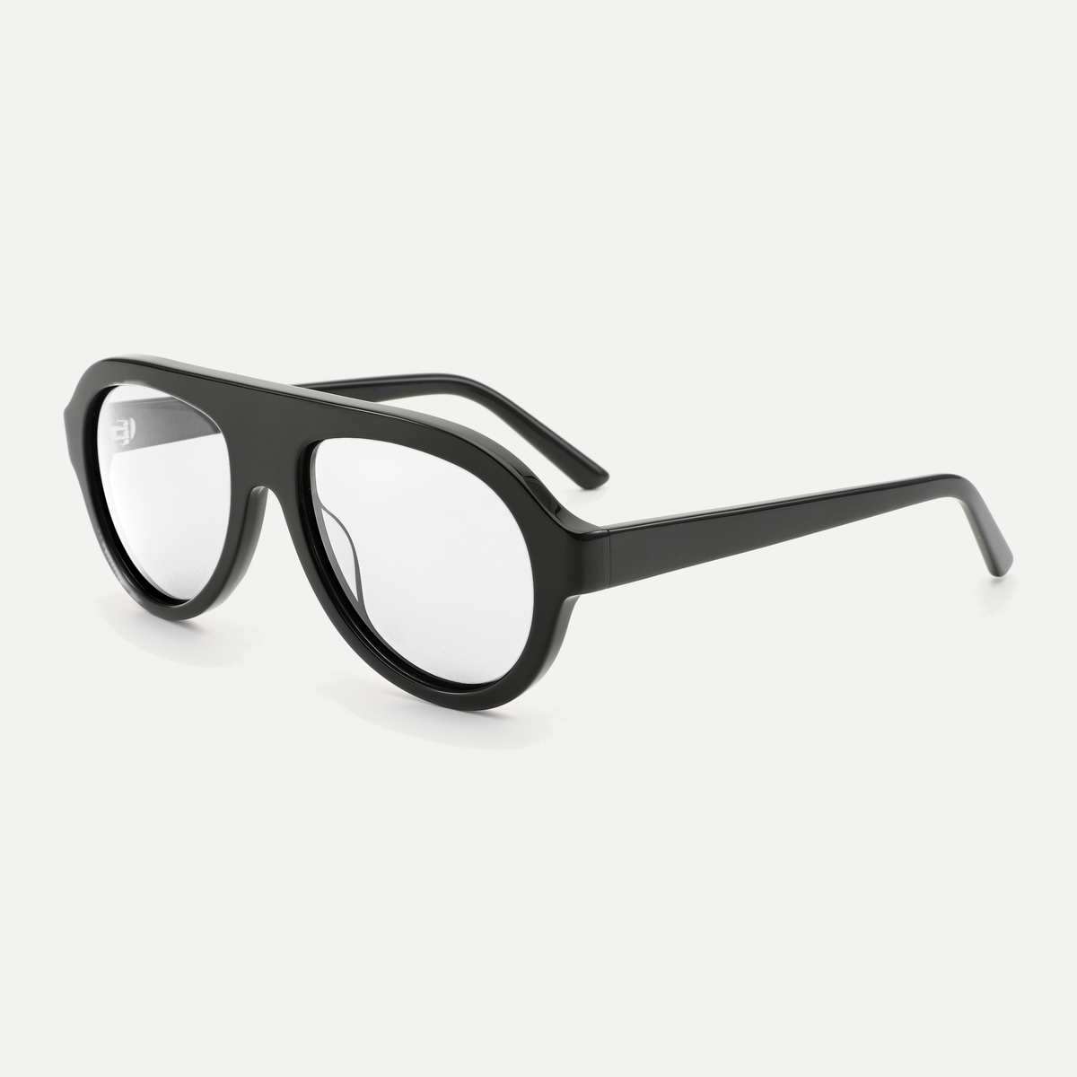 Livia black eyeglasses, 45-degree view