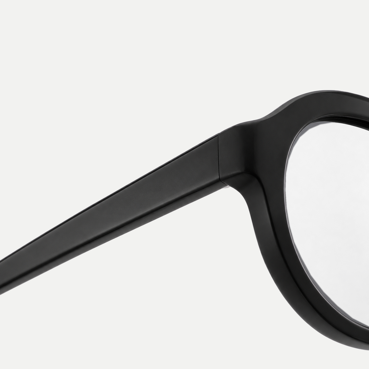 Livia black eyeglasses, frame detail