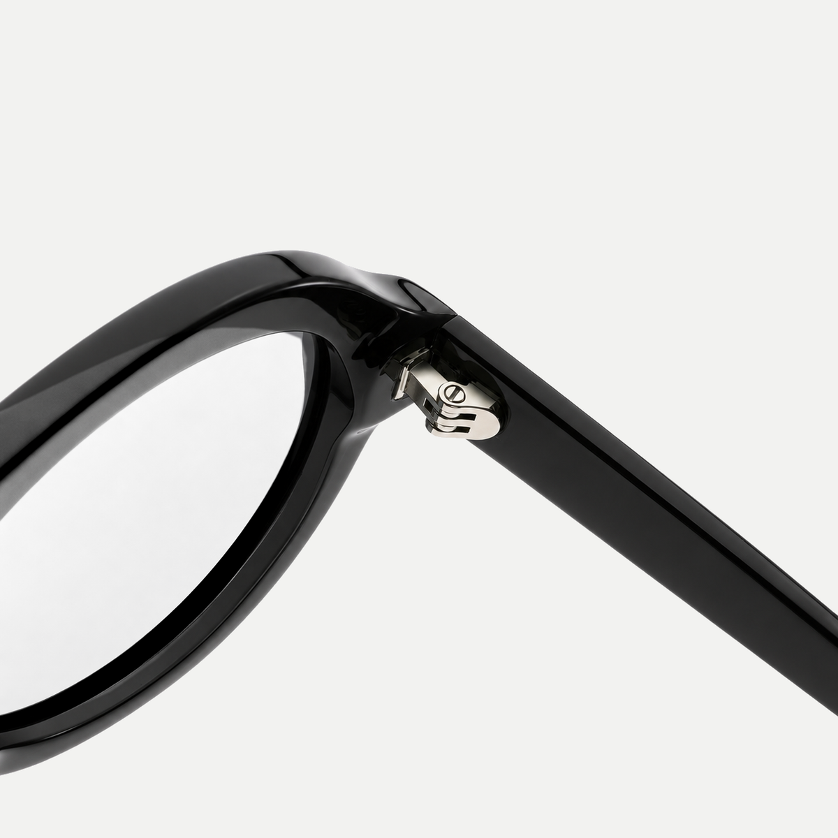 Livia black eyeglasses, frame detail