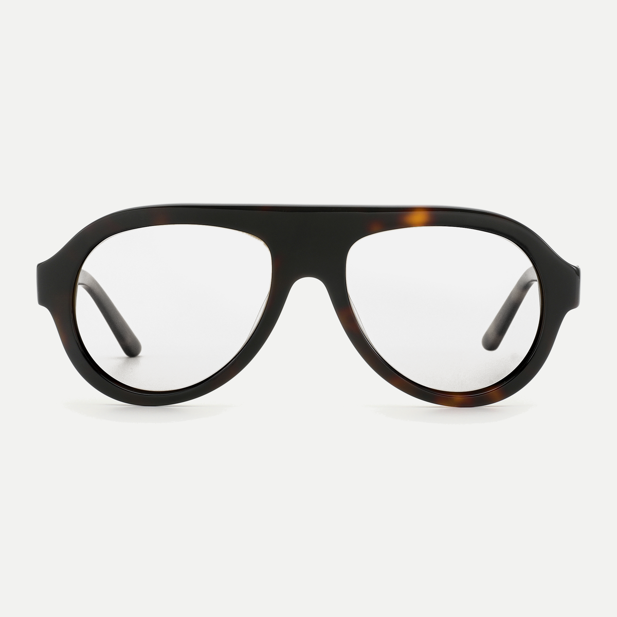 Livia amber tortoise eyeglasses, front view