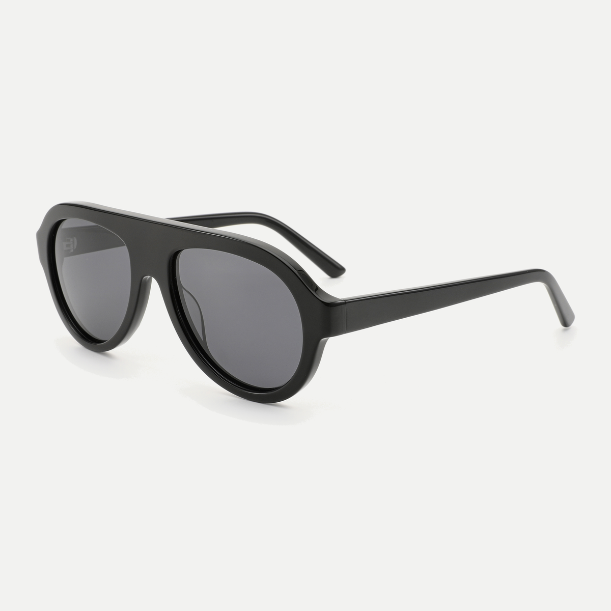 Harper black / smoke sunglasses, 45-degree view