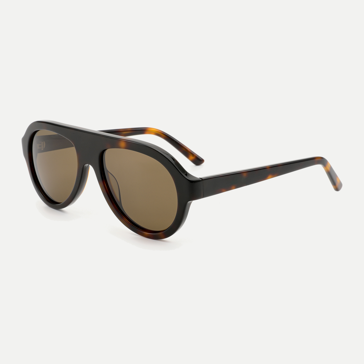 Harper amber tortoise / brown sunglasses, 45-degree view
