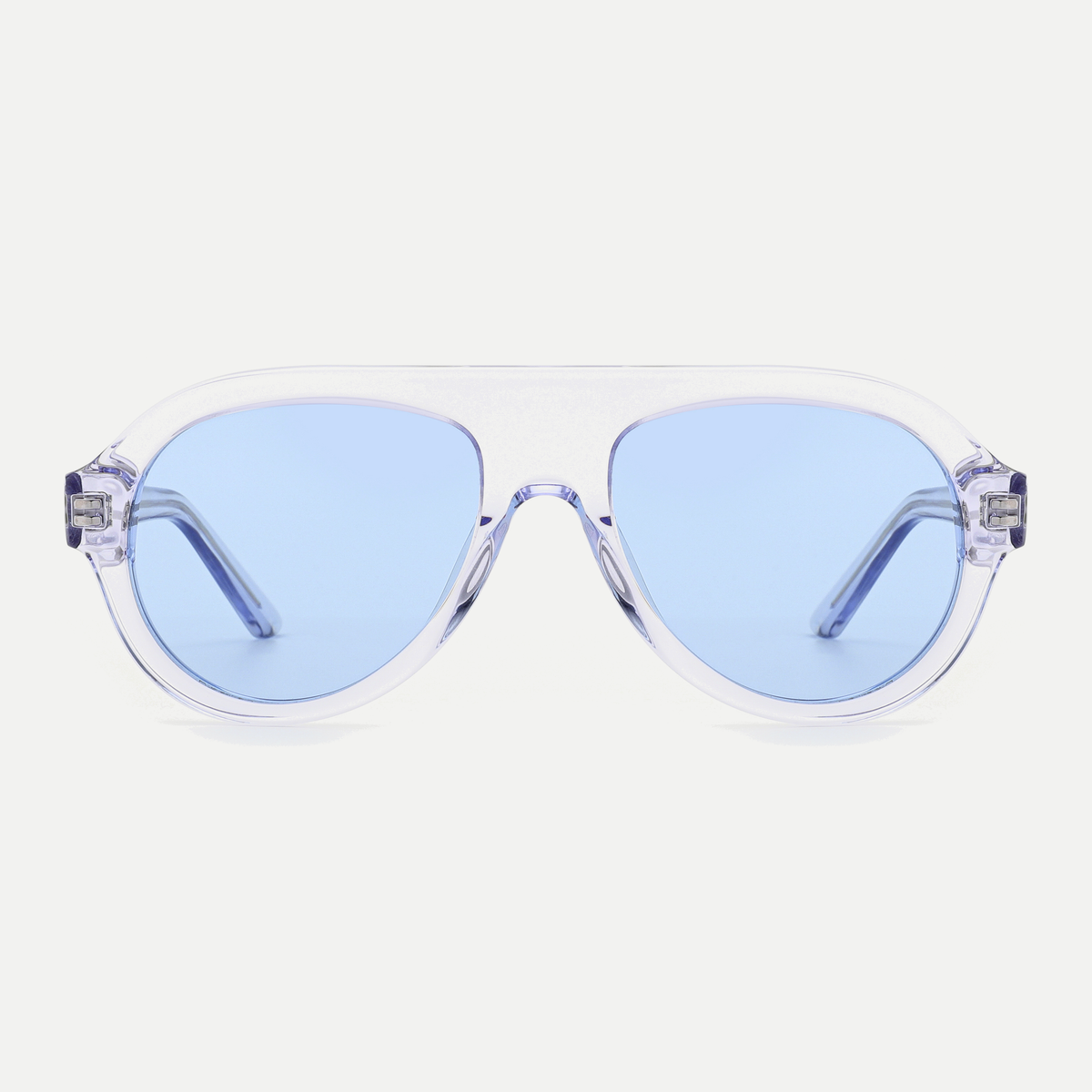 Harper crystal lilac / ice blue sunglasses, front view
