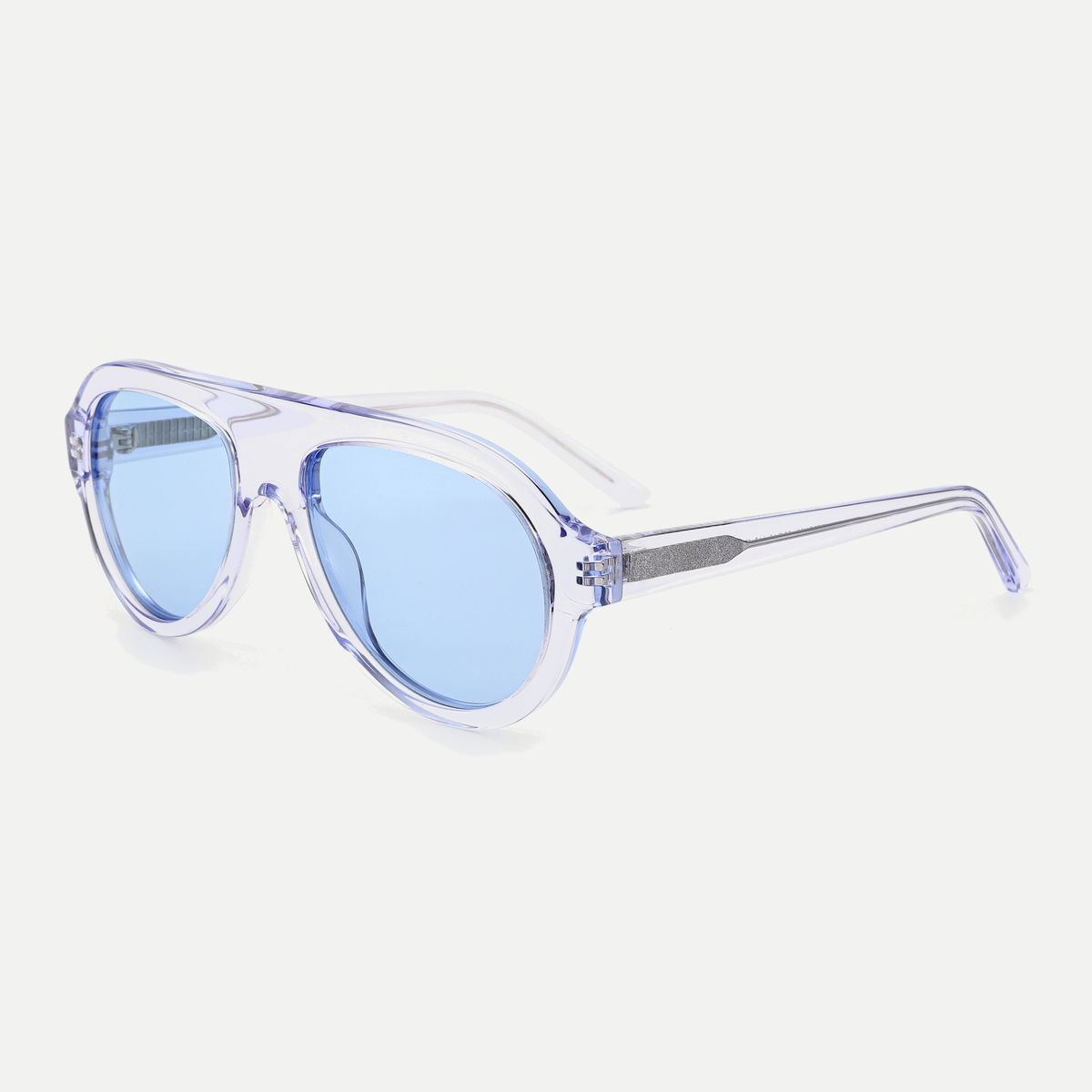 Harper crystal lilac / ice blue sunglasses, 45-degree view