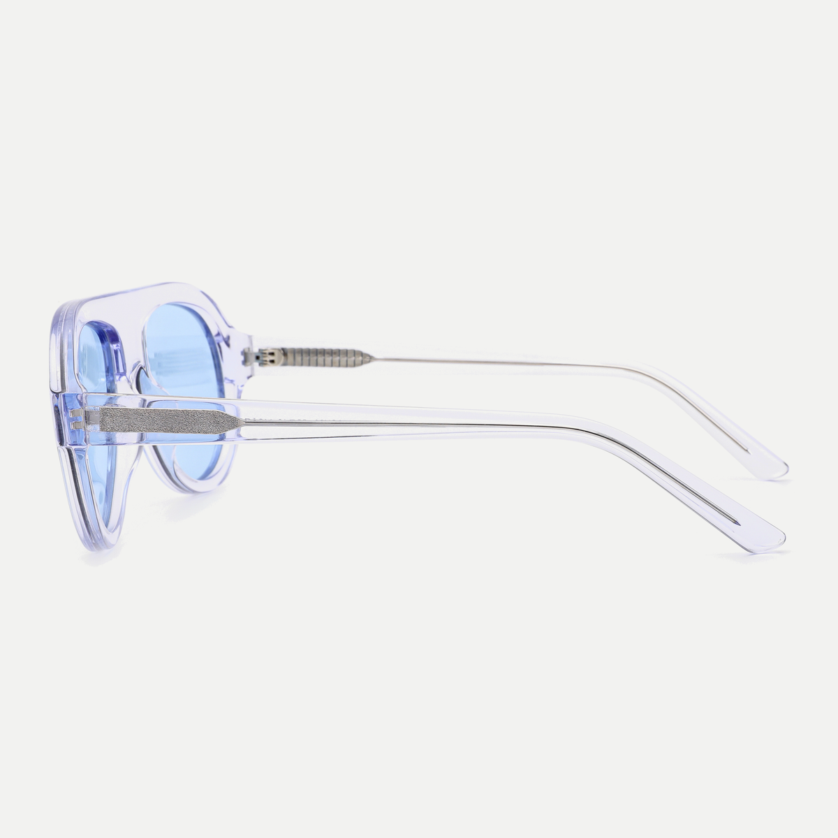 Harper crystal lilac / ice blue sunglasses, 90-degree side view
