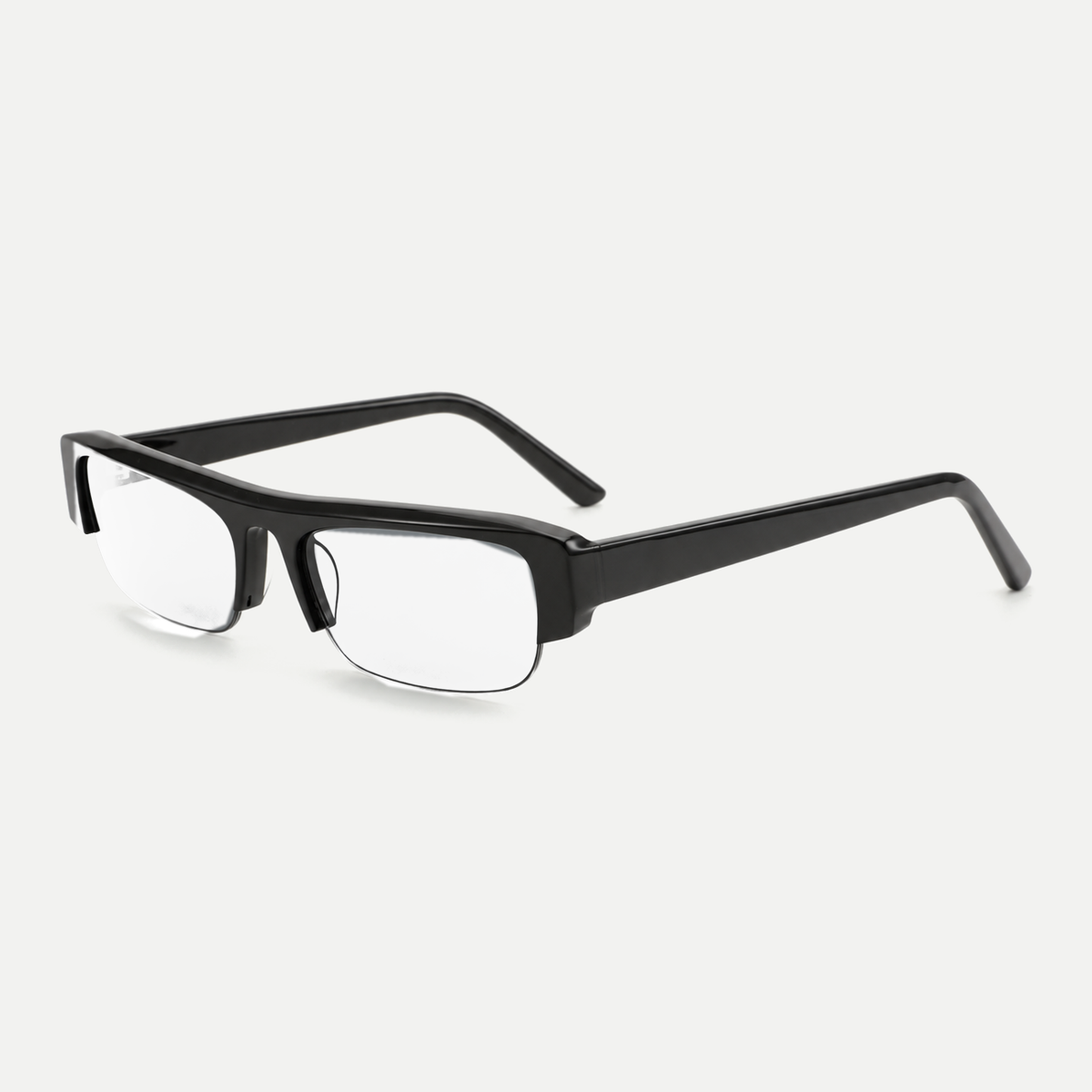 Anya black eyeglasses, 45-degree view