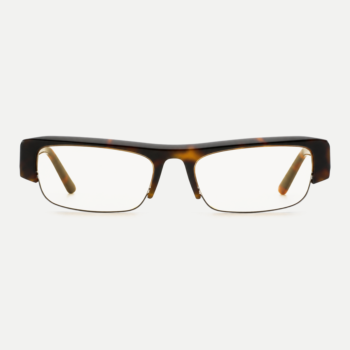 Anya amber tortoise eyeglasses, front view