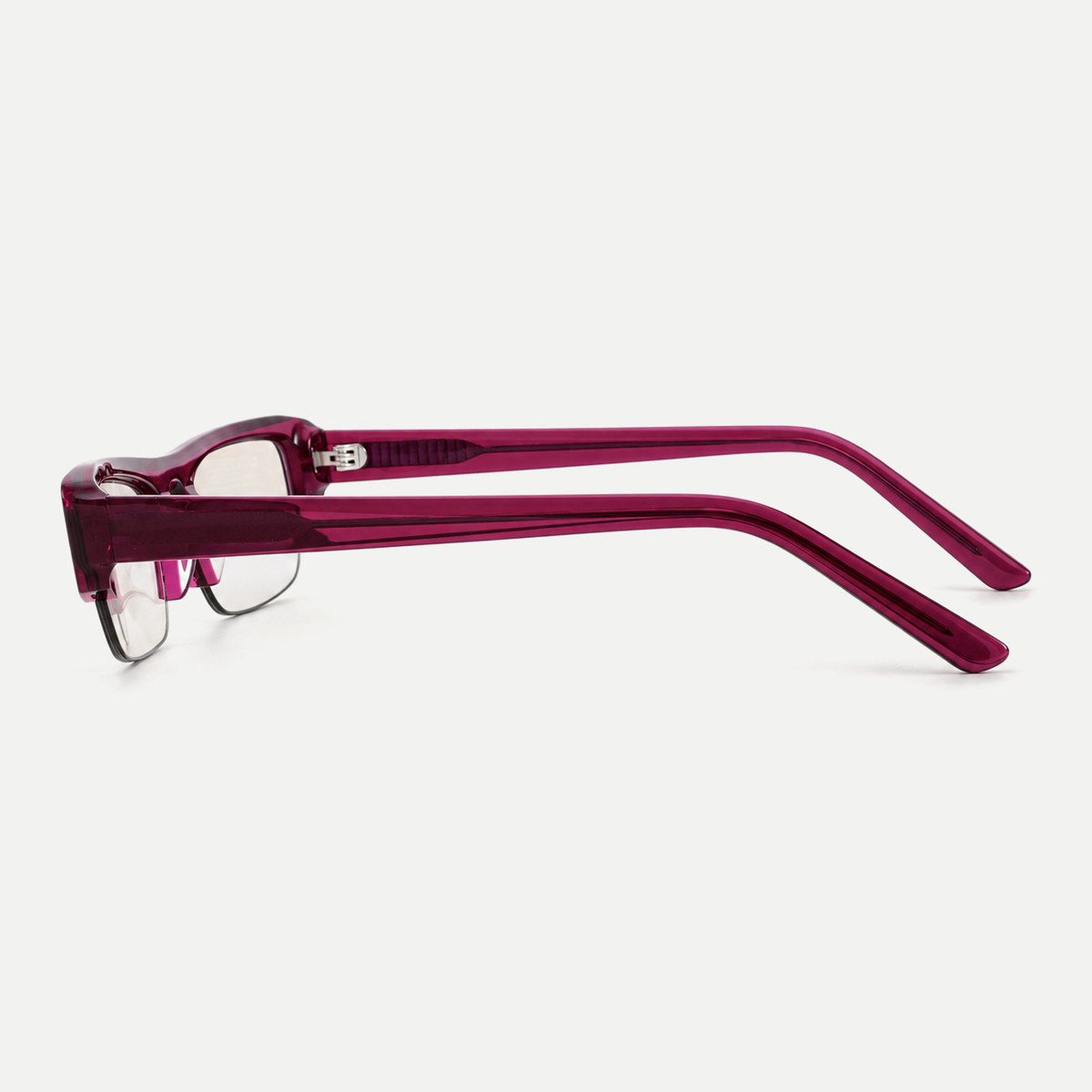 Anya burgundy eyeglasses, 90-degree side view