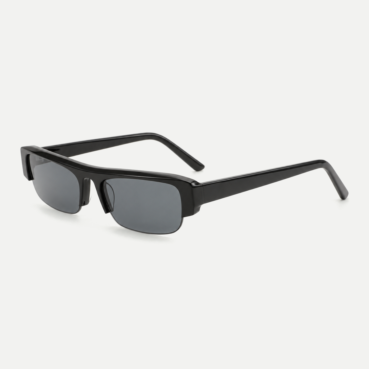 Raven black / smoke sunglasses, 45-degree view