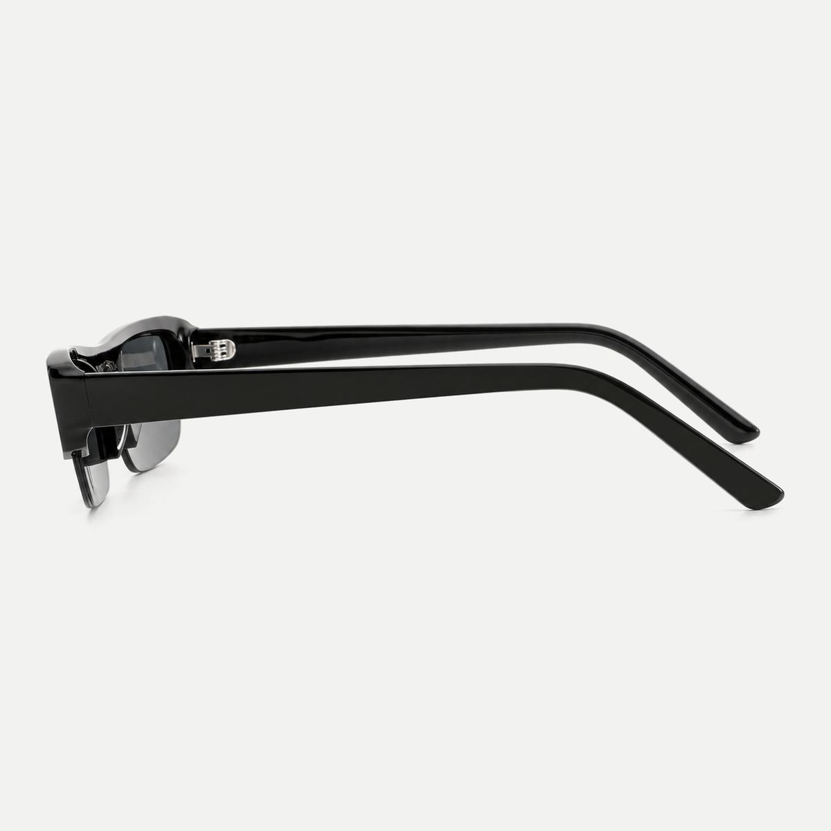 Raven black / smoke sunglasses, 90-degree side view