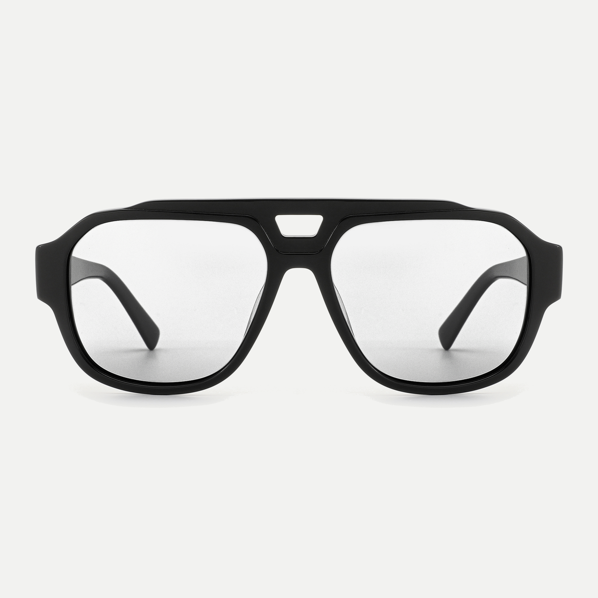Freya black eyeglasses, front view