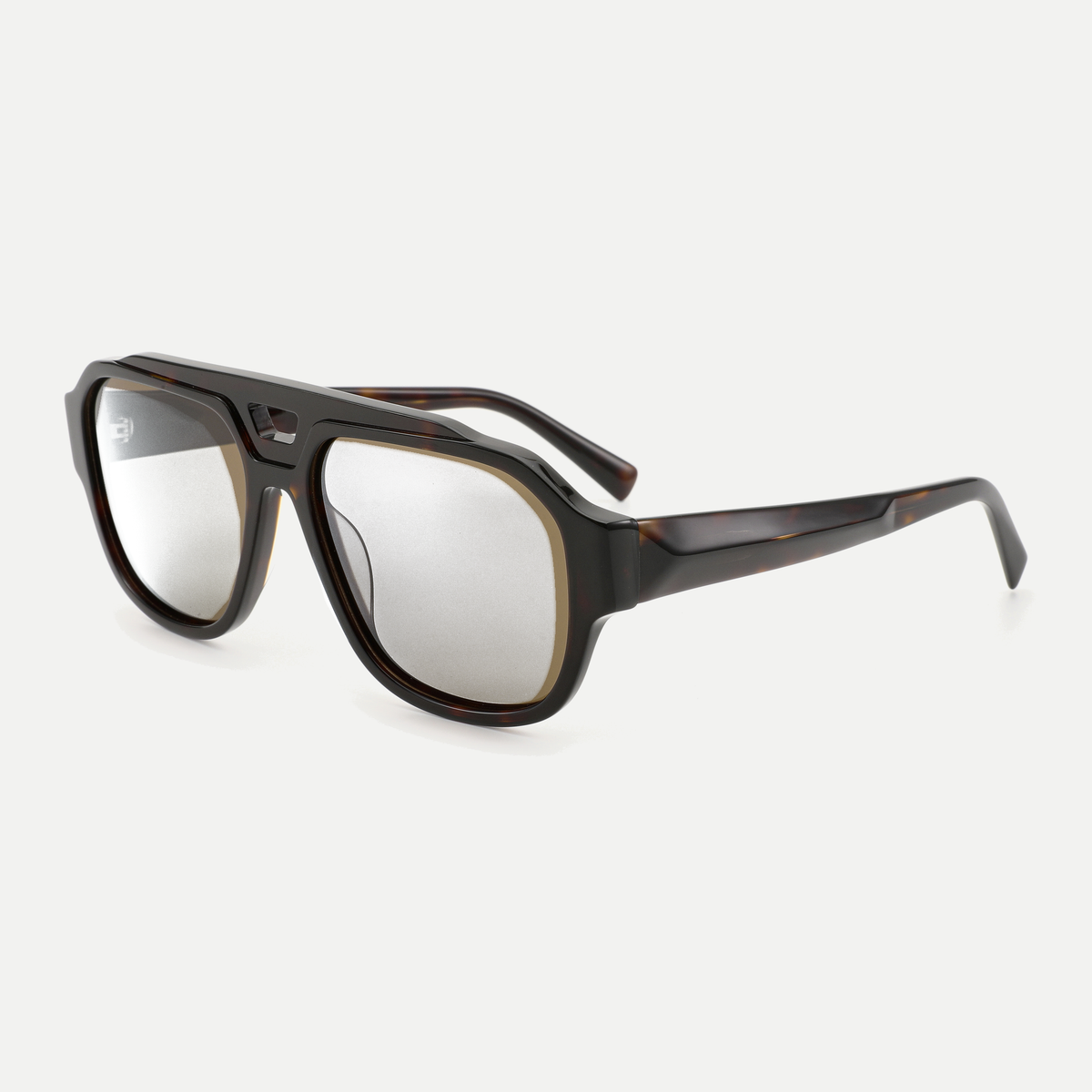 Freya dark tortoise eyeglasses, 45-degree view