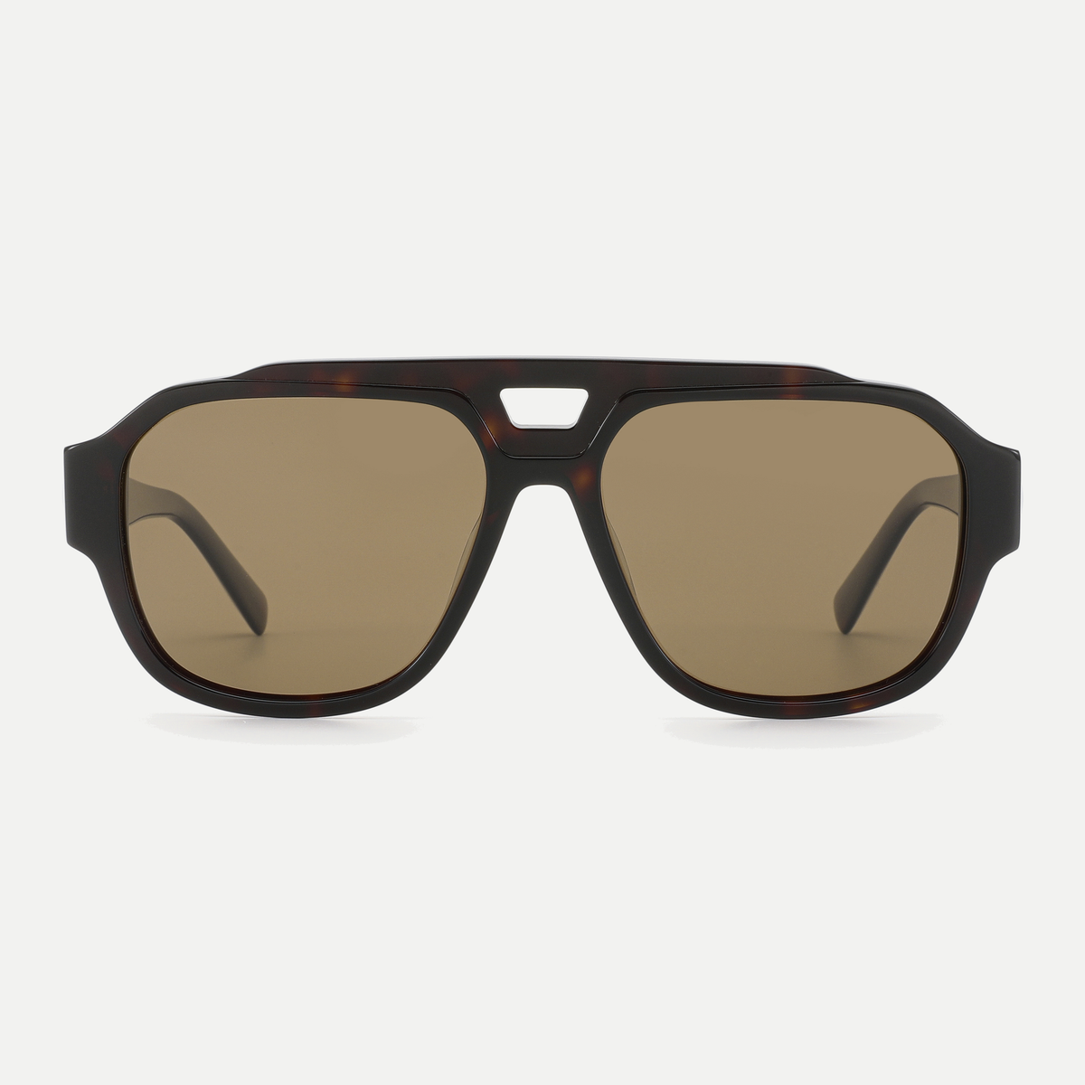 Phoenix dark tortoise / brown sunglasses, front view
