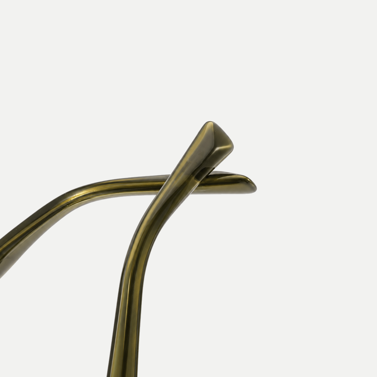 Phoenix crystal olive / green sunglasses, frame detail