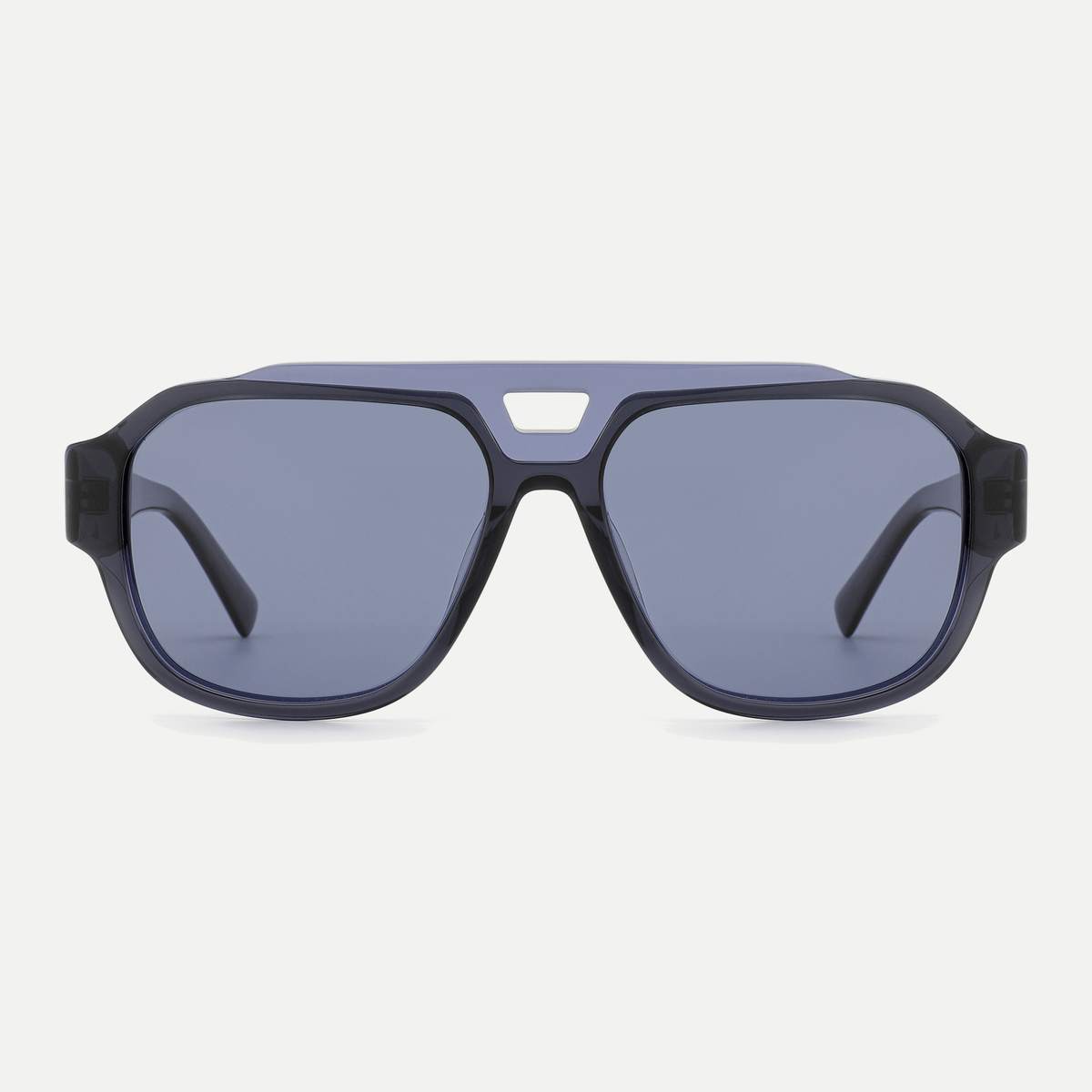 Phoenix crystal blue / slate blue sunglasses, front view