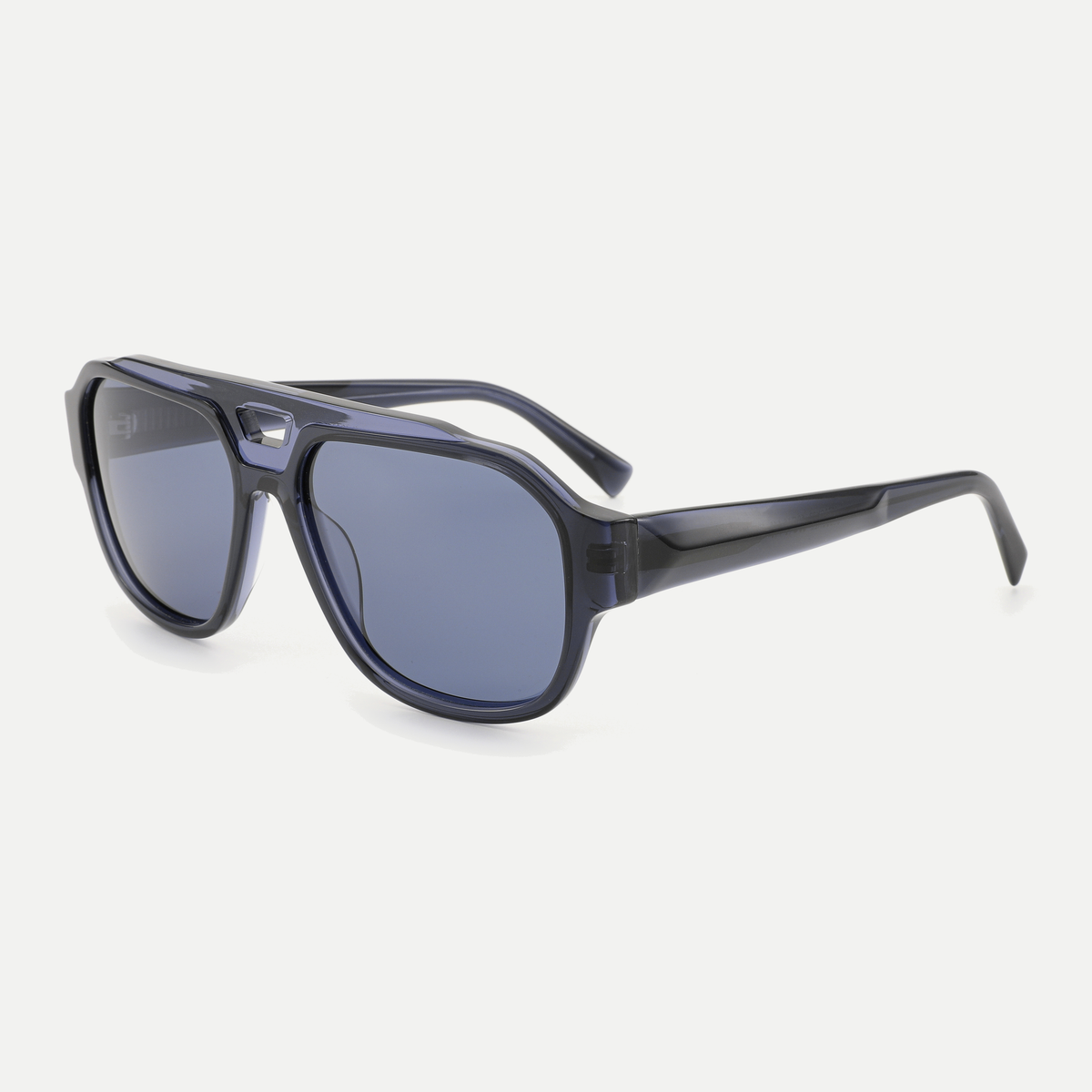 Phoenix crystal blue / slate blue sunglasses, 45-degree view