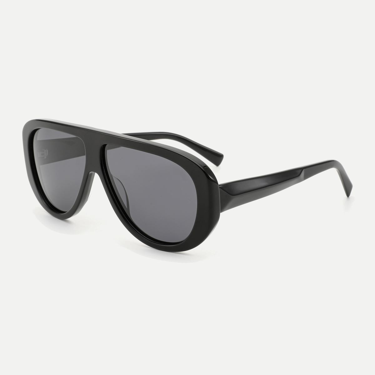 Eden black / smoke sunglasses, 45-degree view