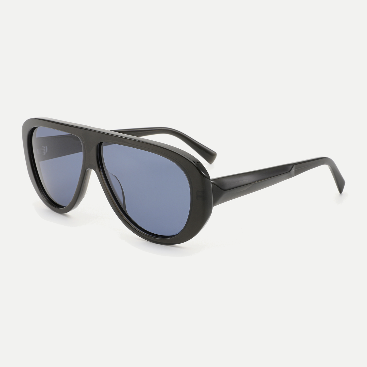 Eden crystal smoke / slate blue sunglasses, 45-degree view