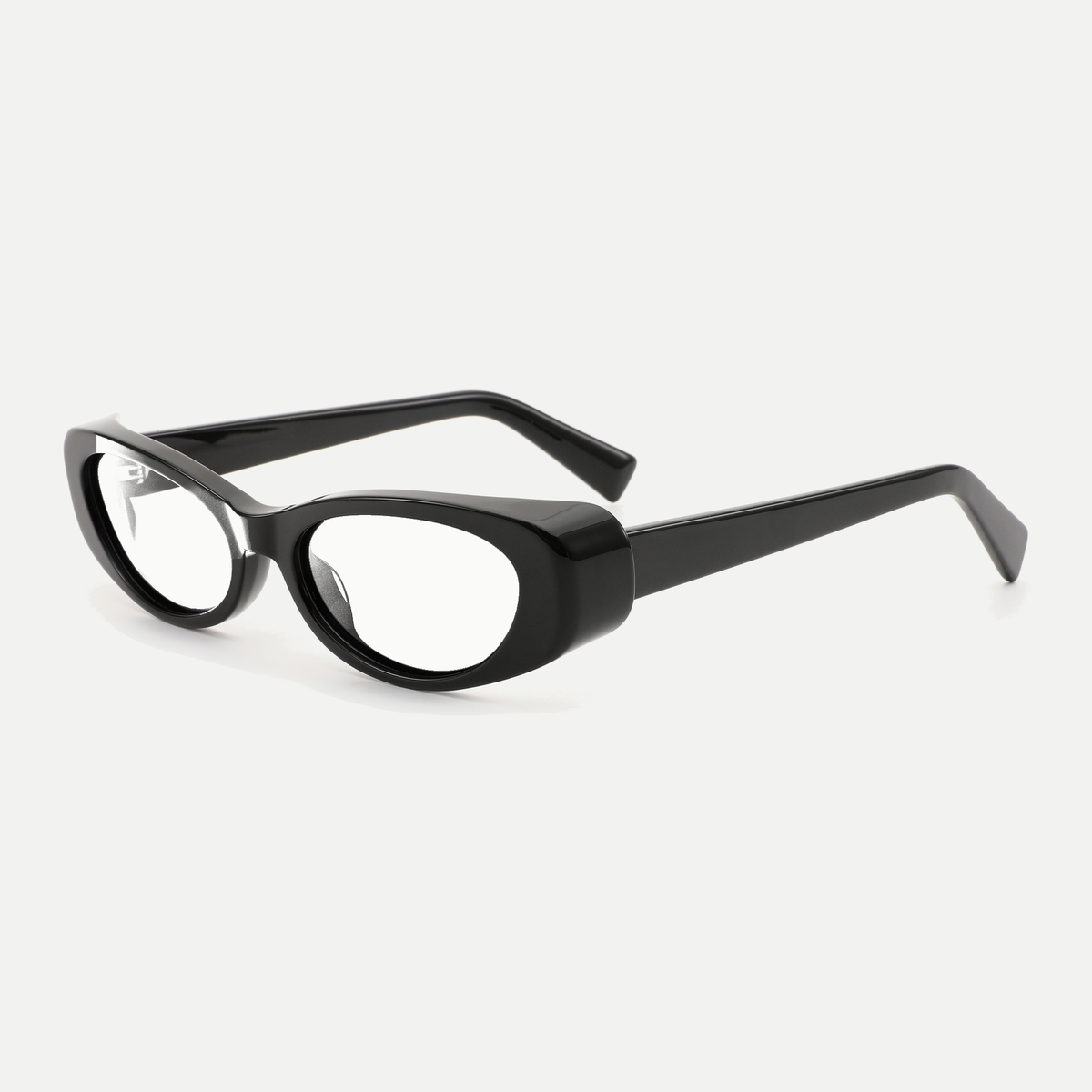 Daria black eyeglasses, 45-degree view