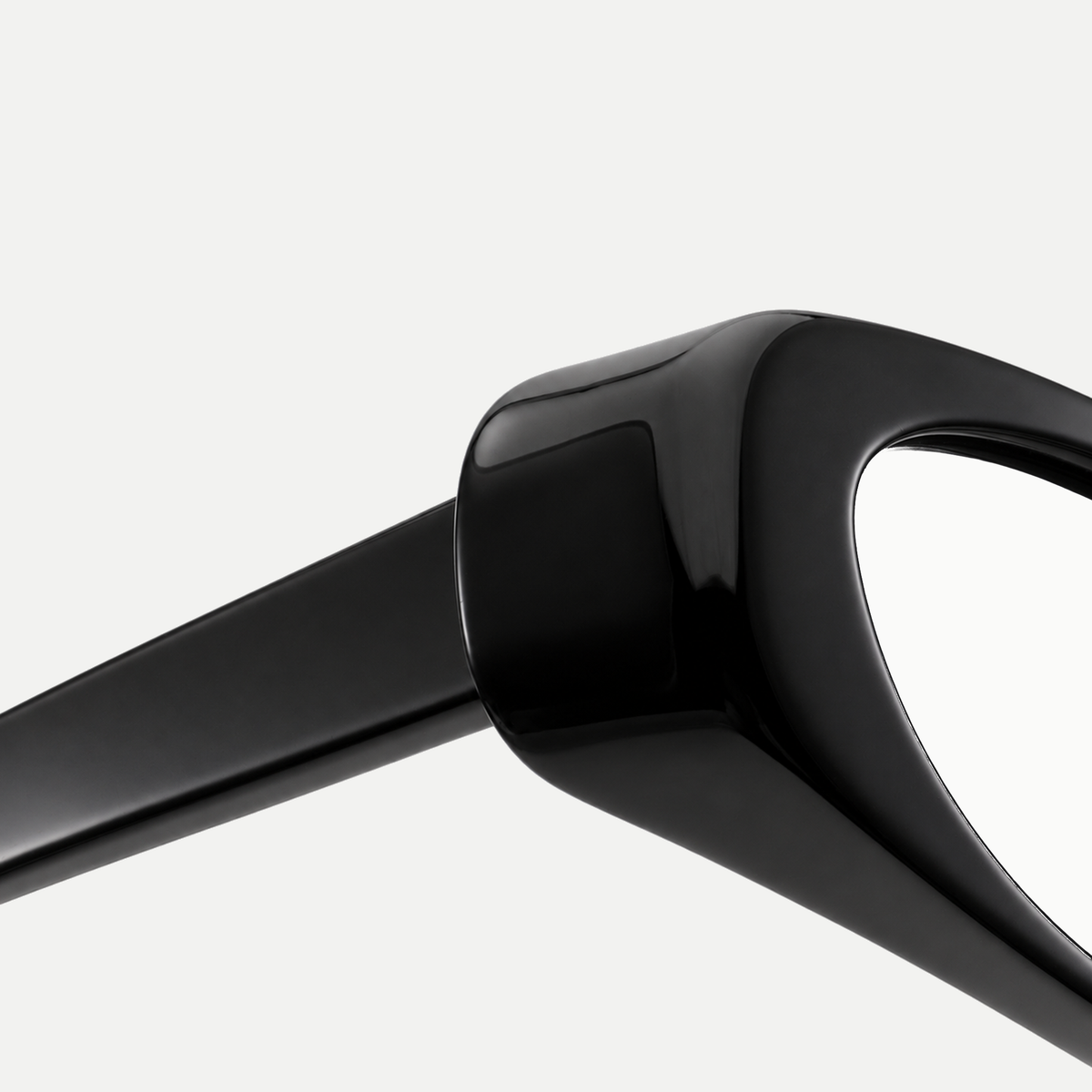 Daria black eyeglasses, frame detail