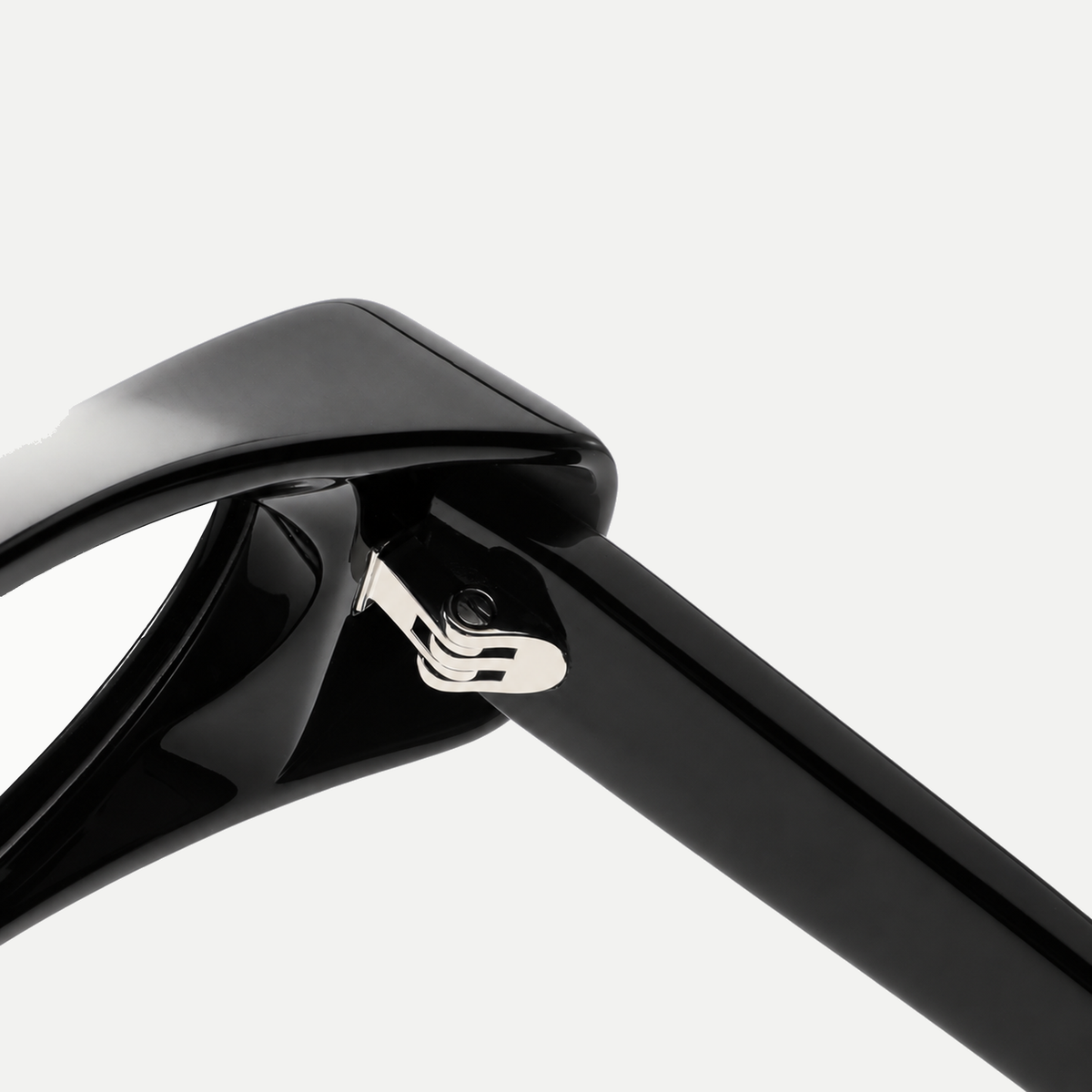 Daria black eyeglasses, frame detail