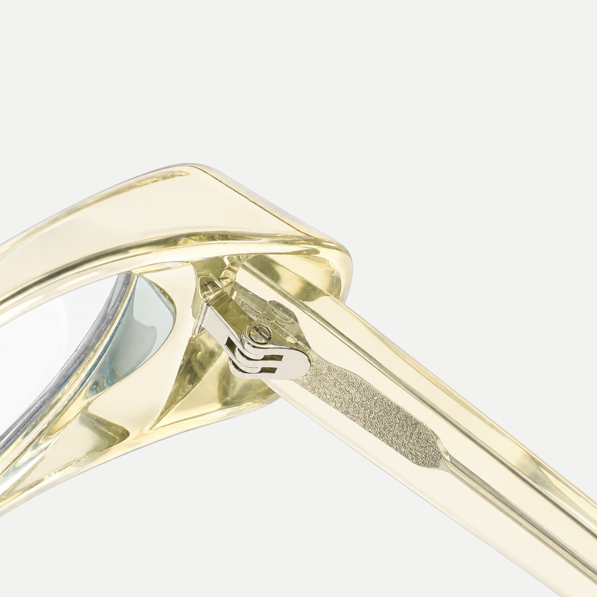 Daria crystal champagne eyeglasses, frame detail