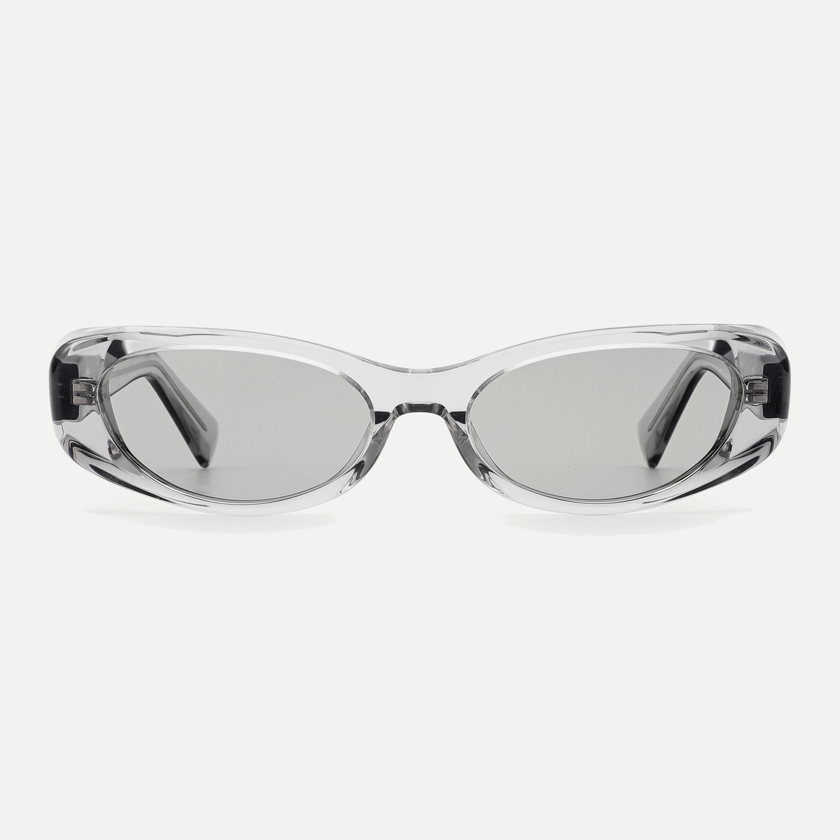 Nova crystal gray / light smoke sunglasses, front view