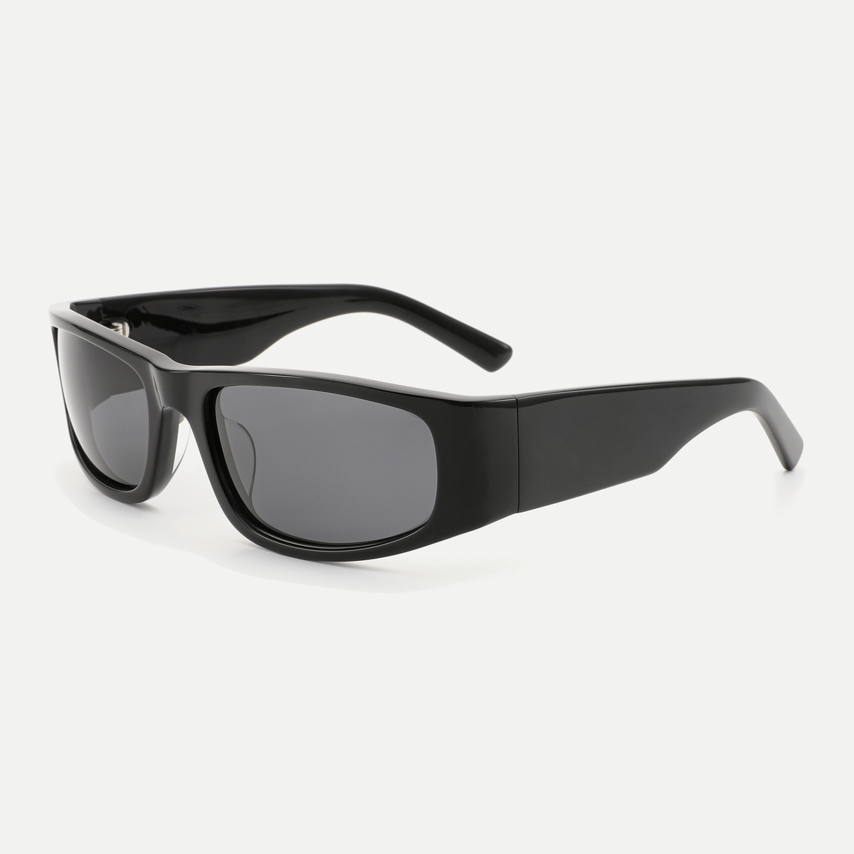 Sutton black / smoke sunglasses, 45-degree view