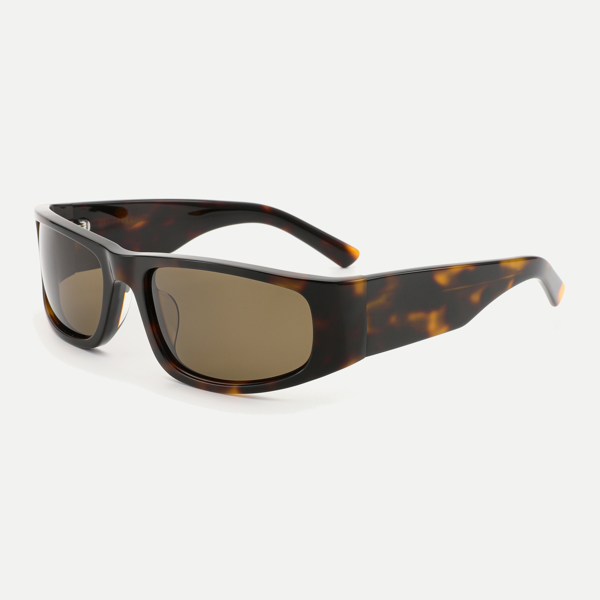 Sutton amber tortoise / brown sunglasses, 45-degree view