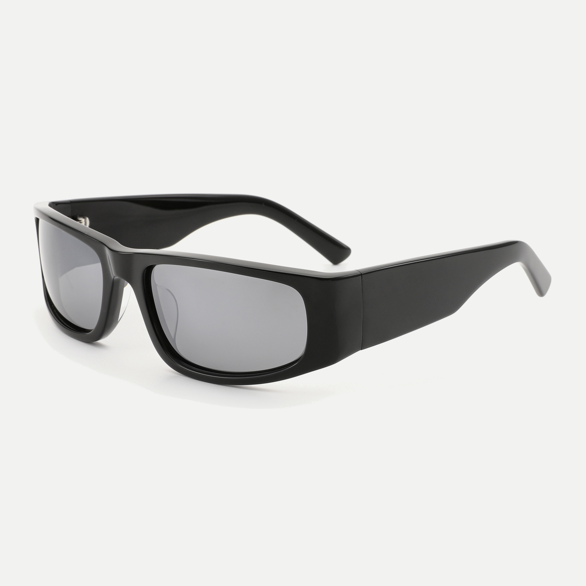 Sutton black / light smoke sunglasses, 45-degree view
