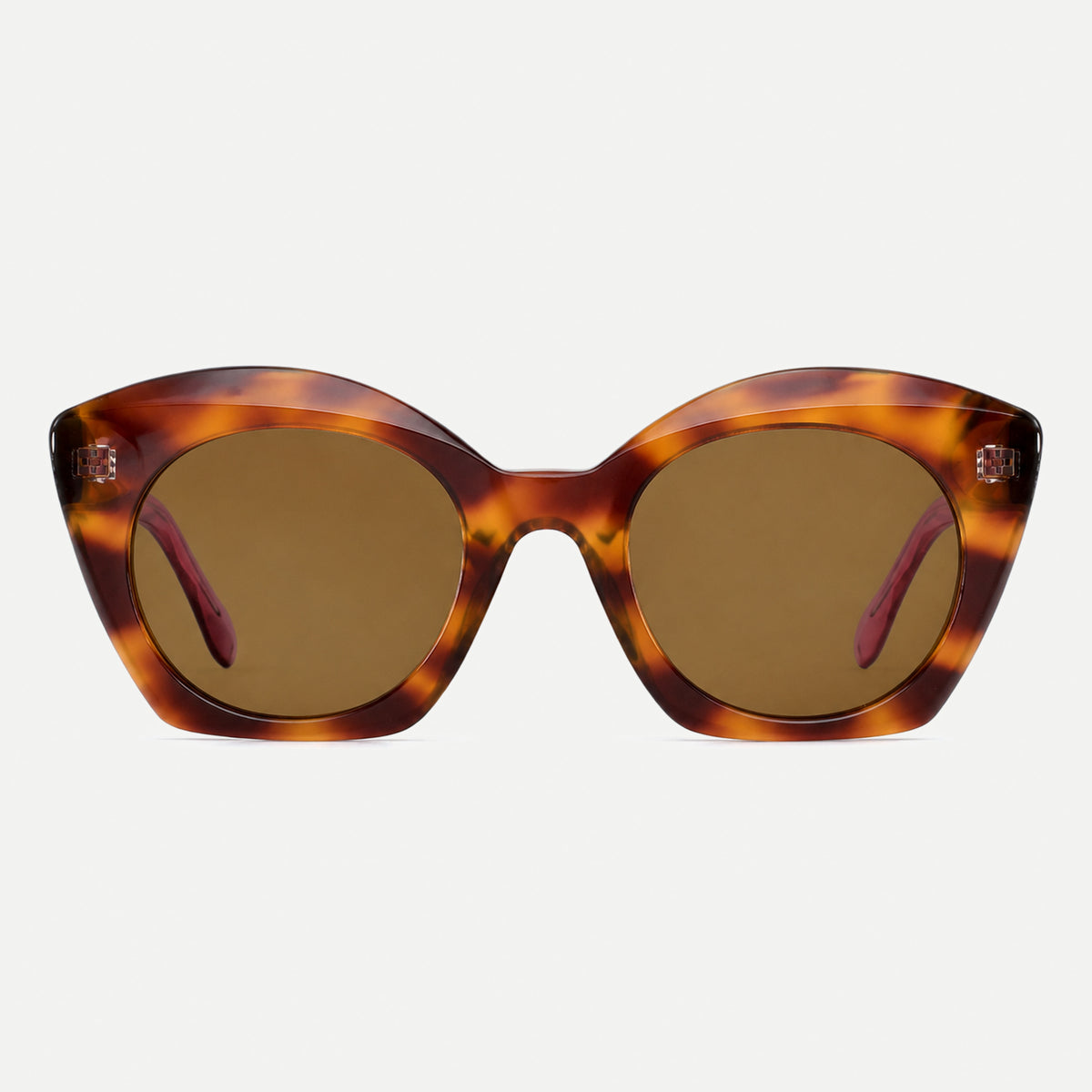 Amelie sunglasses - Rose Tortoise / Brown - front view