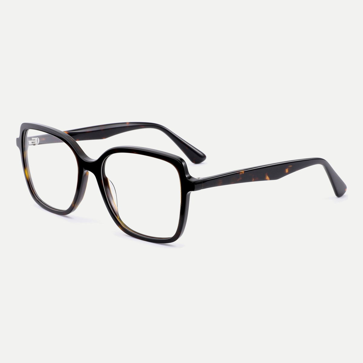 Lucille dark burgundy acetate eyeglasses, angled view