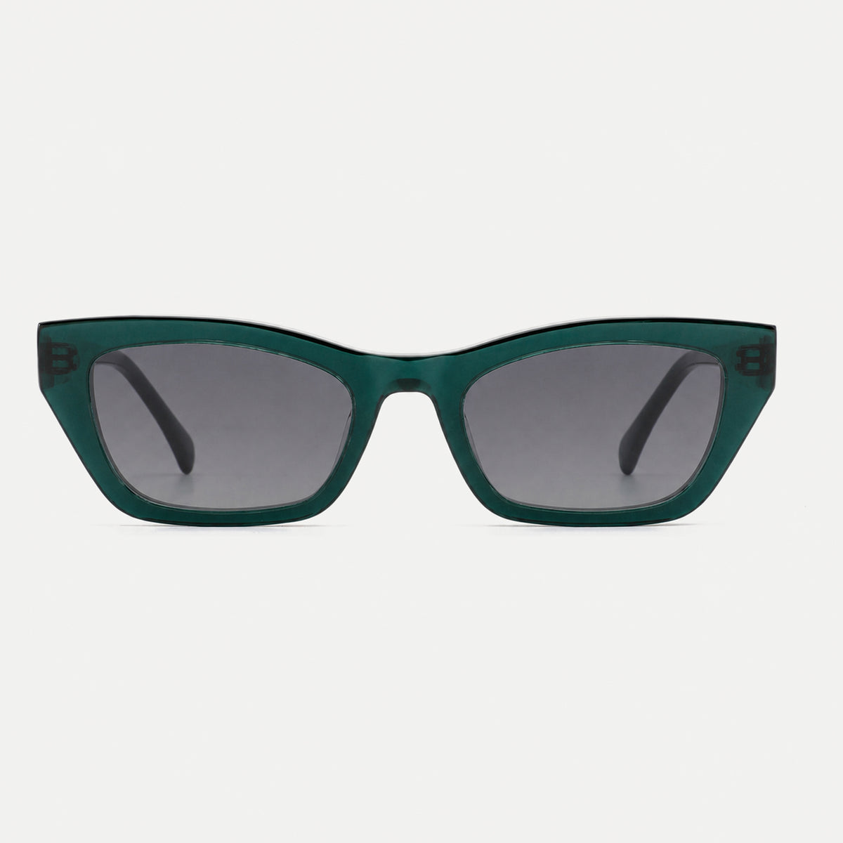 Lyra sunglasses - Forest Green / Smoke Gradient - front view