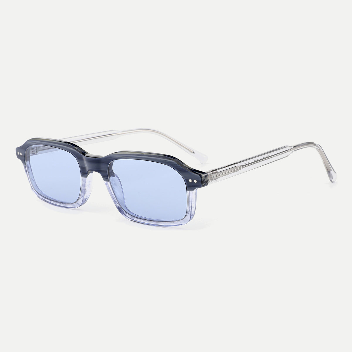 Cleo sunglasses - Crystal Smoke / Ice Blue - 45-degree view