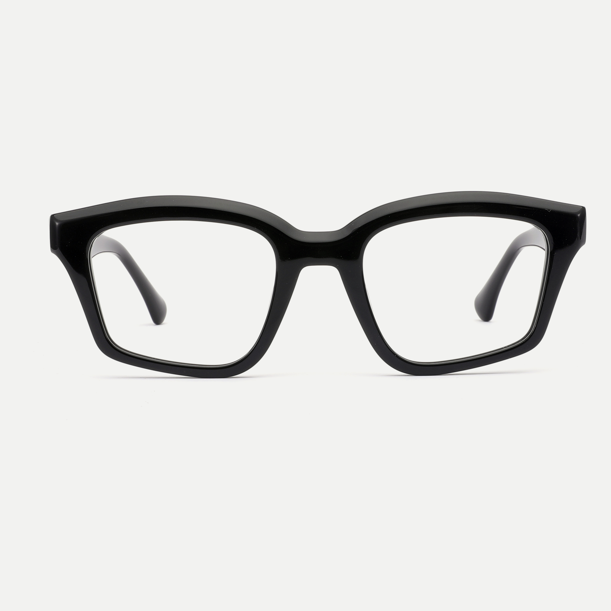 Tessa black acetate eyeglasses, front view