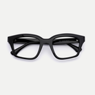 Tessa black acetate eyeglasses, rear detail