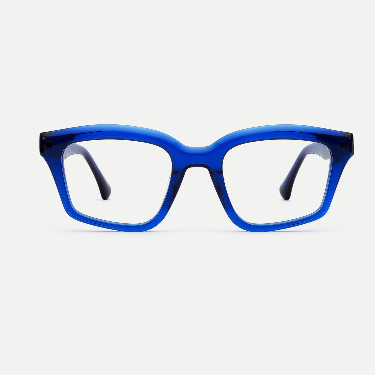 Tessa cobalt blue acetate eyeglasses, front view