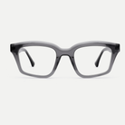 Tessa smoke gray acetate eyeglasses, front view
