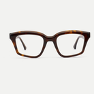 Tessa dark tortoise acetate eyeglasses, front view