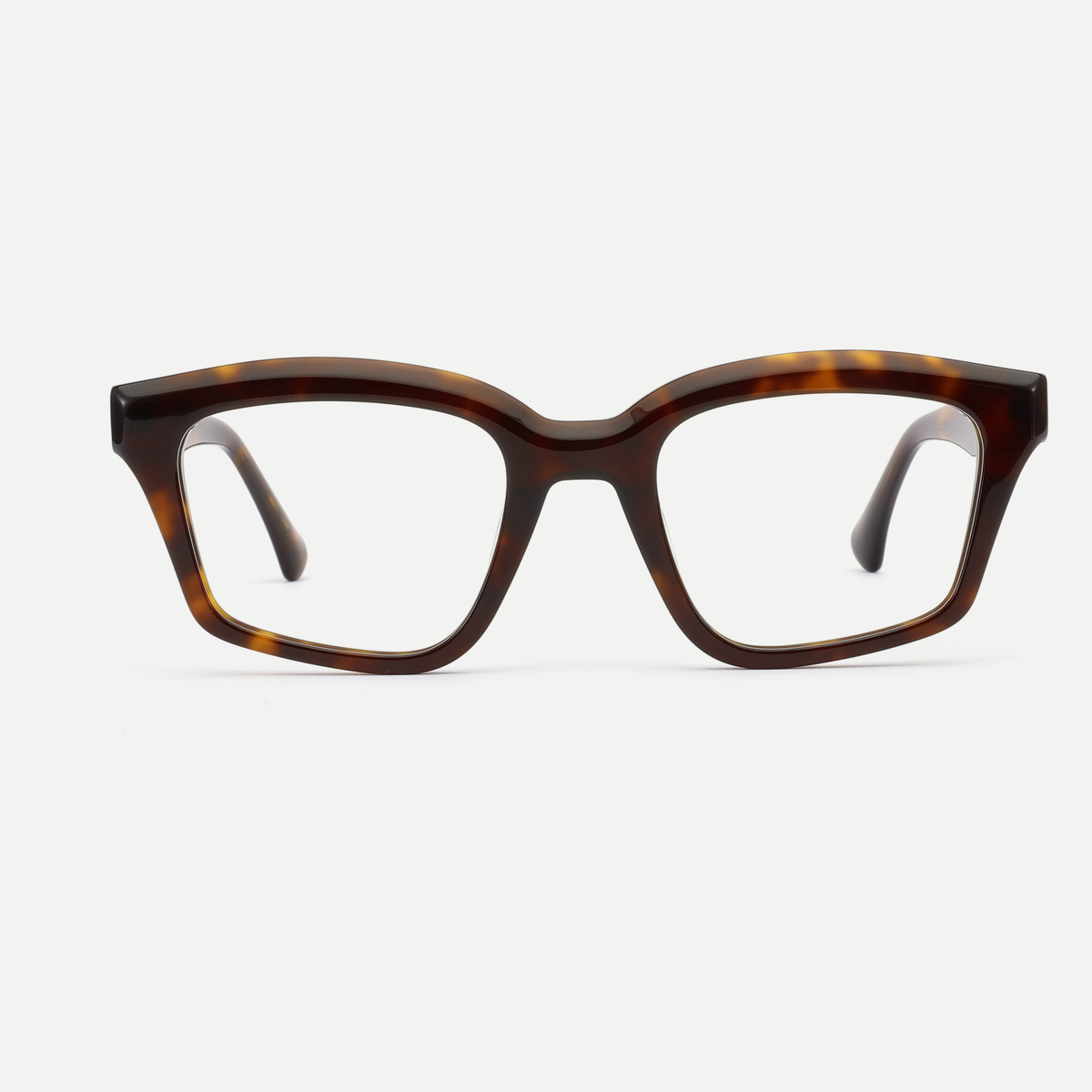 Tessa dark tortoise acetate eyeglasses, front view