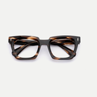 Greta tortoise acetate eyeglasses, rear detail