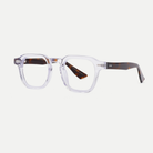 Nina crystal clear acetate eyeglasses, angled view