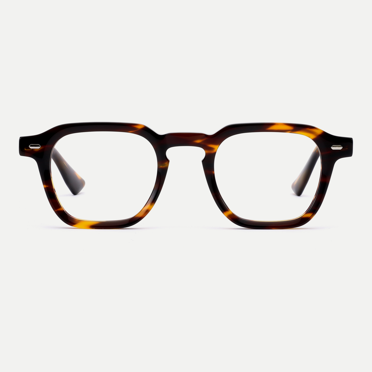 Nina tortoise acetate eyeglasses, front view