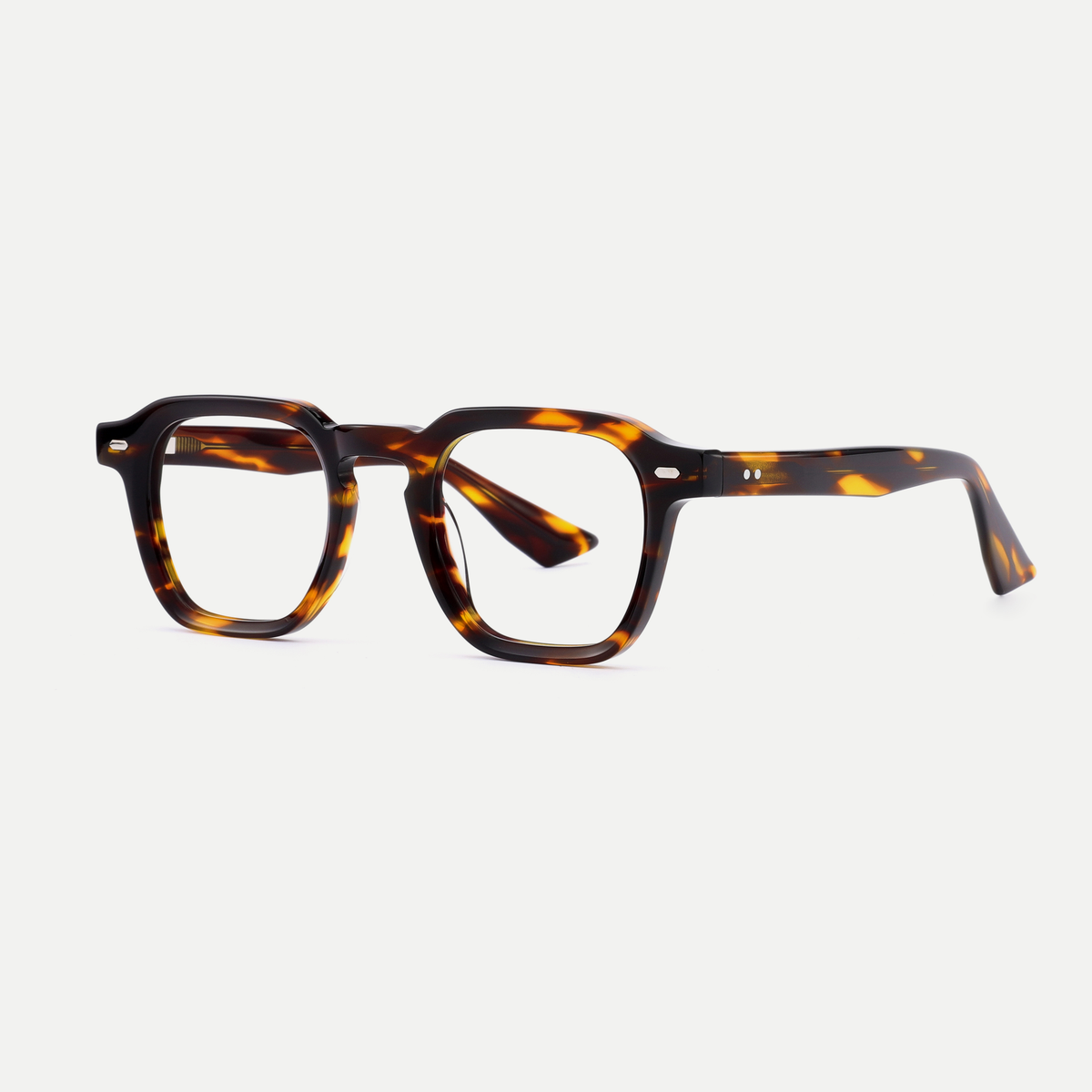 Nina tortoise acetate eyeglasses, angled view